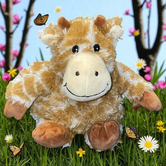 Warmies Jr Plush Giraffe Heat Therapy French Lavender Sensory Stuffed Brown 9" - Picture 13 of 13